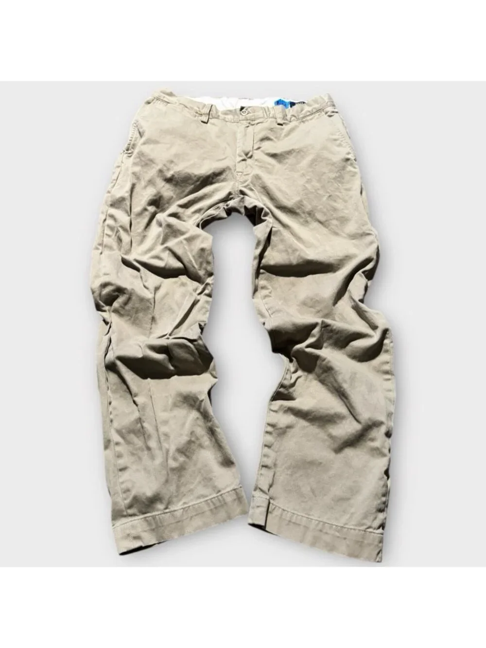Polo Ralph Lauren Chino Pants Mens Classic Fit 33x30 Tan/Khaki Cotton Casual Wor